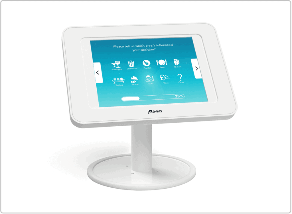 Desktop survey kiosk