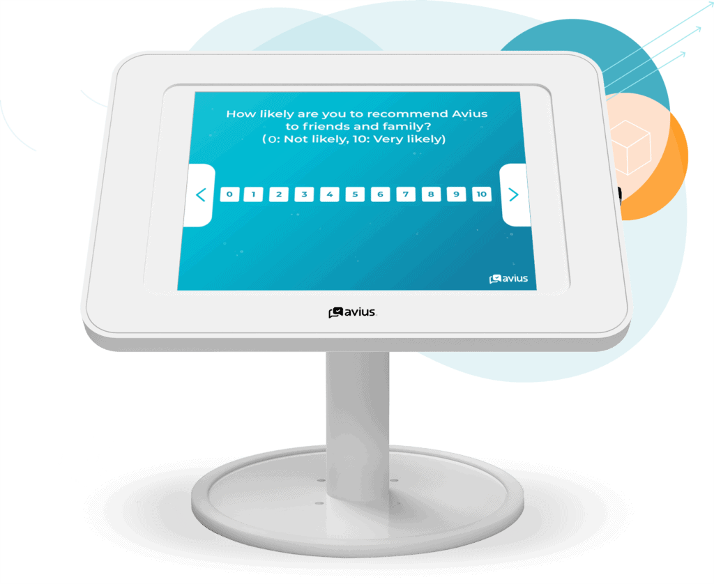NPS question on a survey kiosk