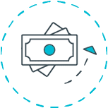 money notes - revenue icon